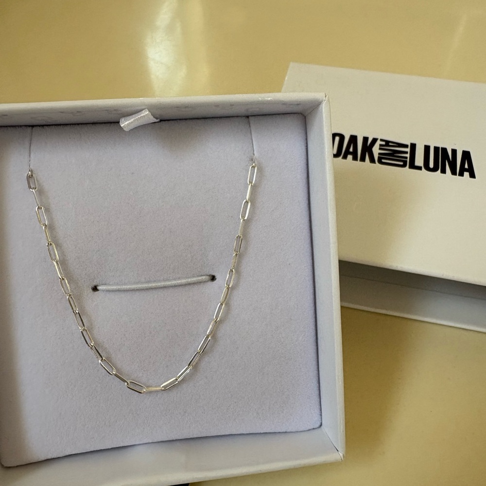 Oak & Luna Paper Clip Chain Necklace - Adjustable.